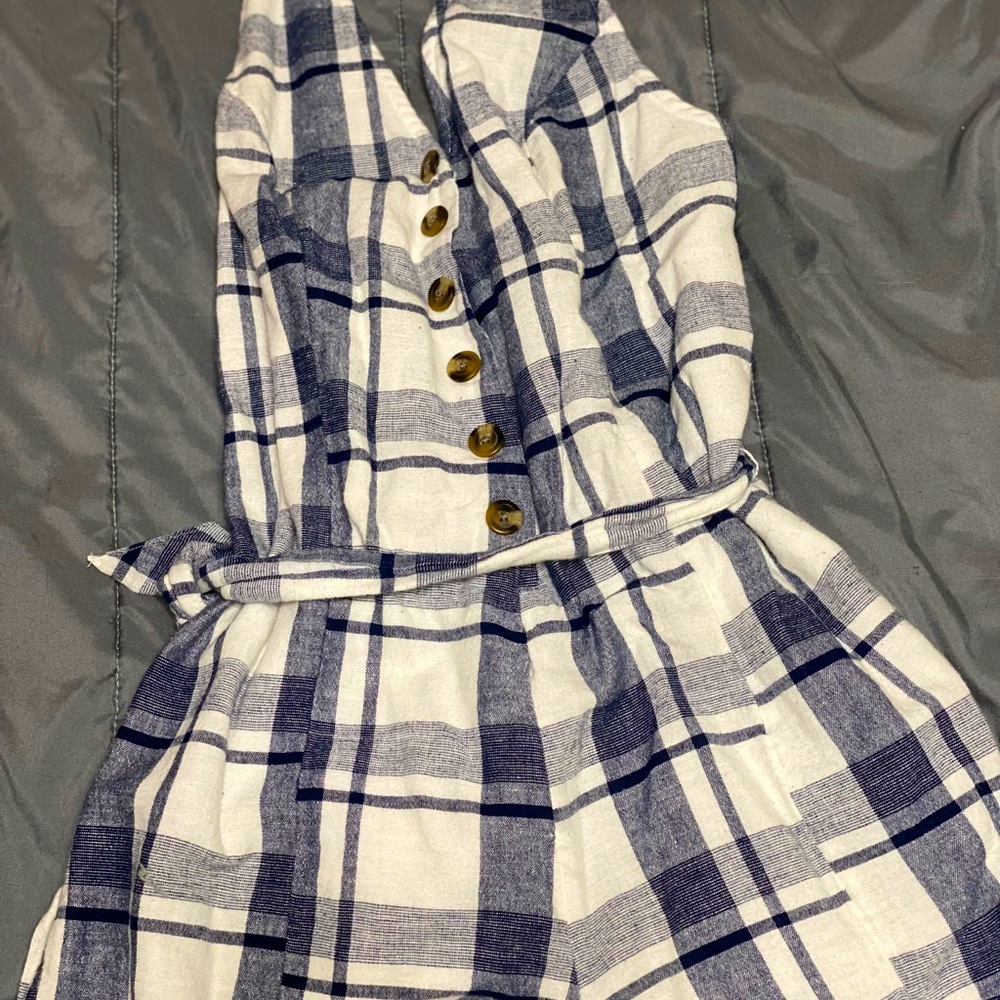 American eagle plaid romper